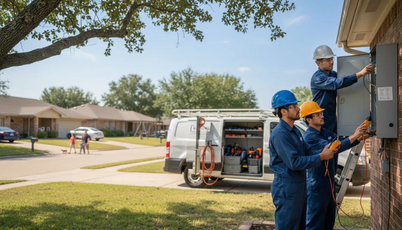 Certified electrician providing emergency electrical services in Burnett, WI